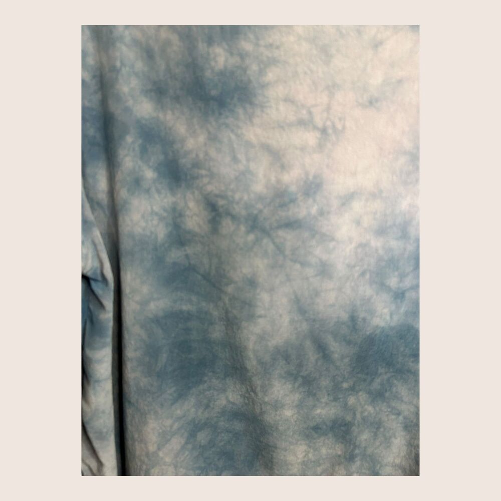 🌫️ LARGE RECYCLED HAND TIE DYED AMERICAN APPAREL DO OVER STUDIO 100% SILK TOP - Picture 2 of 5